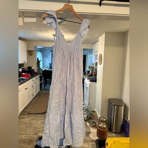 Elegant Light Blue Women's Dress